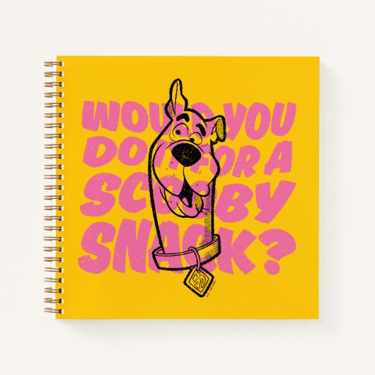 Scooby-Doo |Würden Sie es für einen Scooby-Imbiss  Notizblock (Vorderseite)