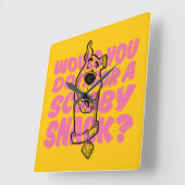 Scooby-Doo |Würden Sie es für einen Scooby-Imbiss Quadratische Wanduhr (Winkel)