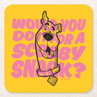 Scooby-Doo |Würden Sie es für einen Scooby-Imbiss Rechteckiger Pappuntersetzer