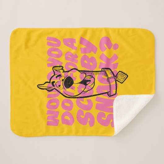 Scooby-Doo |Würden Sie es für einen Scooby-Imbiss  Sherpadecke (Vorderseite (Horizontal))