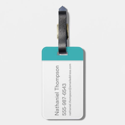 Scooby-Doo "Yikes!" Halbtongraphik Gepäckanhänger (Rückseite vertikal)