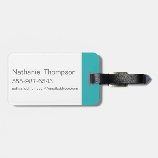 Scooby-Doo "Yikes!" Halbtongraphik Gepäckanhänger (Rückseite horizontal)