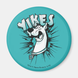 Scooby-Doo "Yikes!" Halbtongraphik Magnet