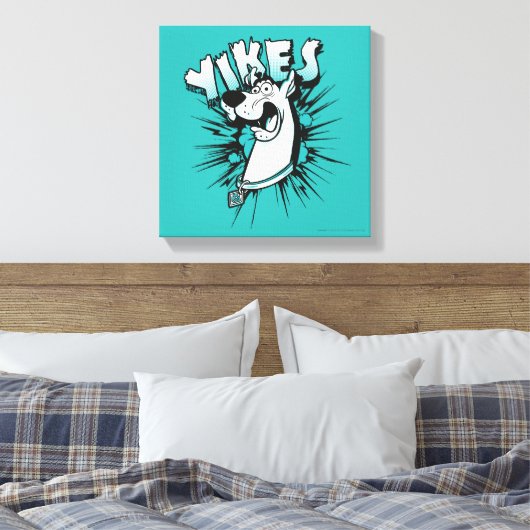 Scooby-Doo "Yikes!" Halftone Graphic Leinwanddruck (Insitu (Schlafzimmer))