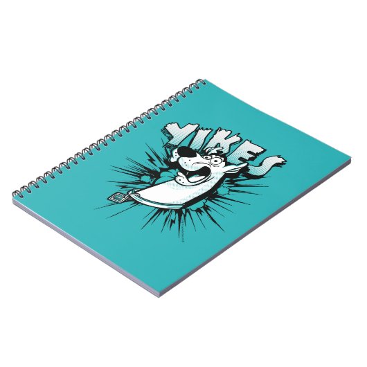 Scooby-Doo "Yikes!" Halftone Graphic Notizblock (Linke Seite)
