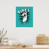 Scooby-Doo "Yikes!" Halftone Graphic Poster (Küche)