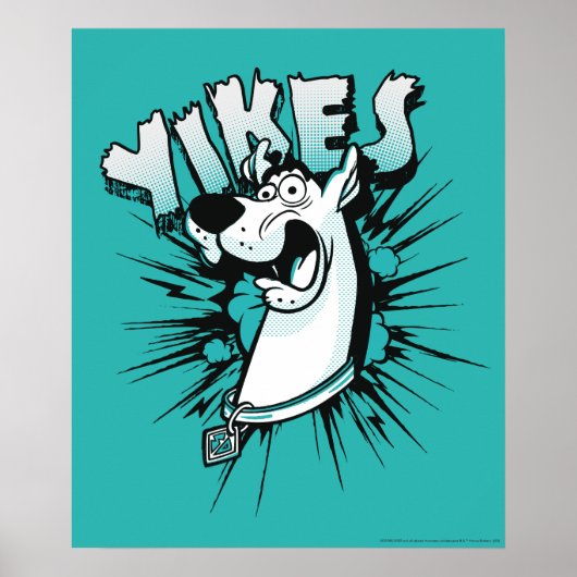 Scooby-Doo "Yikes!" Halftone Graphic Poster (Vorne)