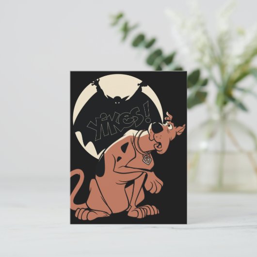 Scooby-Doo "Yikes!" Vampire Shadow Postkarte (Stehend Vorderseite)