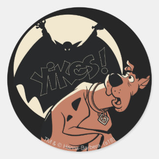 Scooby-Doo "Yikes!" Vampire Shadow Runder Aufkleber