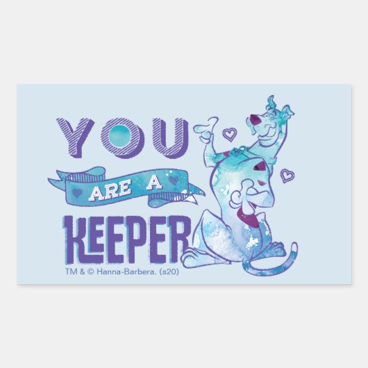 Scooby-Doo - You Are A Keeper Rechteckiger Aufkleber (Vorderseite)