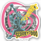 Scooby-Doo Zoinks Punk Guitar Graphic Aufkleber (Vorderseite)