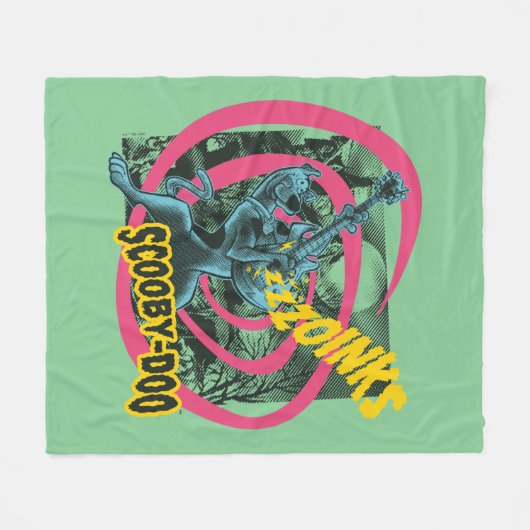 Scooby-Doo Zoinks Punk Guitar Graphic Fleecedecke (Vorderseite (Horizontal))