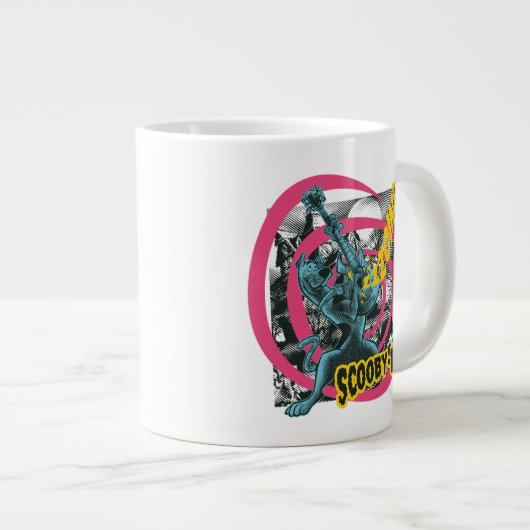 Scooby-Doo Zoinks Punk Guitar Graphic Jumbo-Tasse (Vorderseite Rechts)