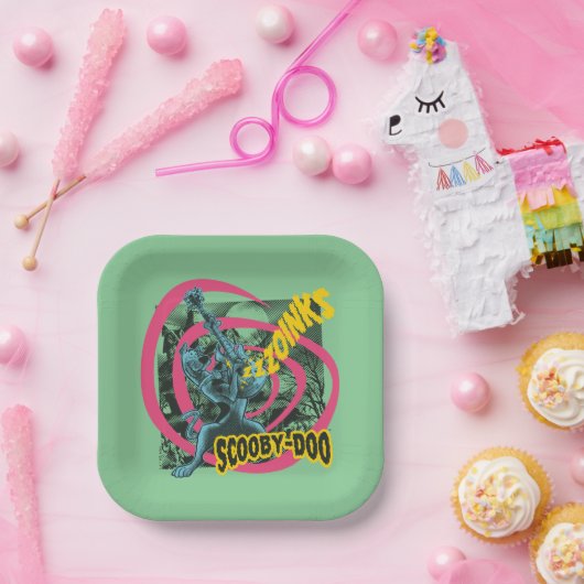 Scooby-Doo Zoinks Punk Guitar Graphic Pappteller (Party)