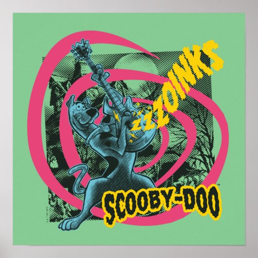 Scooby-Doo Zoinks Punk Guitar Graphic Poster (Vorne)