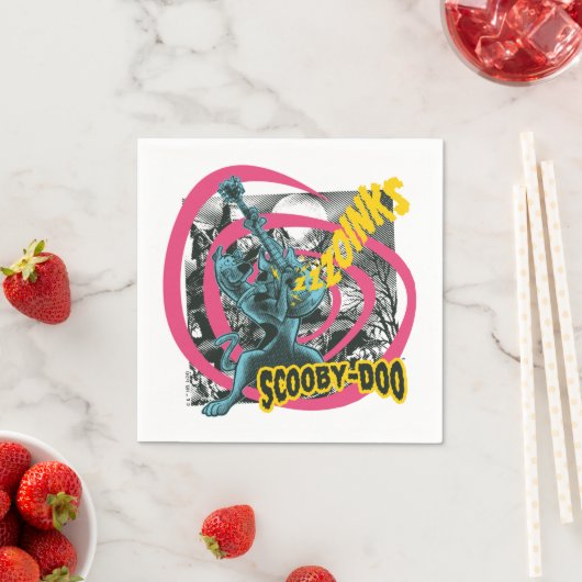 Scooby-Doo Zoinks Punk Guitar Graphic Serviette (Beispiel)