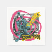 Scooby-Doo Zoinks Punk Guitar Graphic Serviette (Vorderseite)