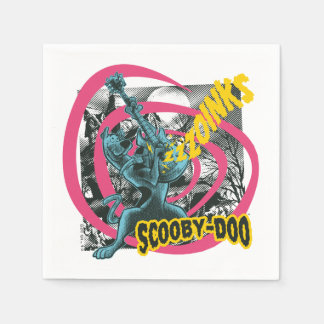 Scooby-Doo Zoinks Punk Guitar Graphic Serviette