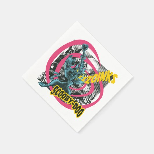 Scooby-Doo Zoinks Punk Guitar Graphic Serviette (Ecke)