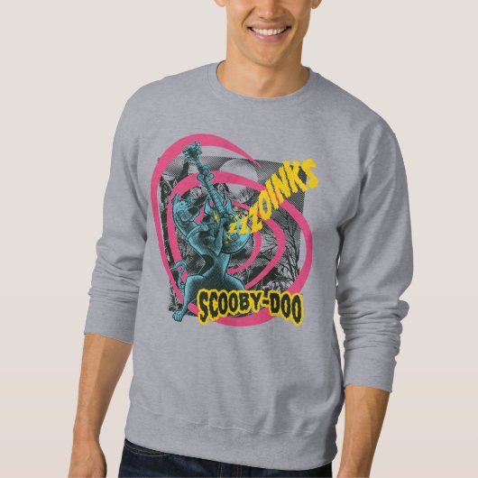 Scooby-Doo Zoinks Punk Guitar Graphic Sweatshirt (Vorderseite)