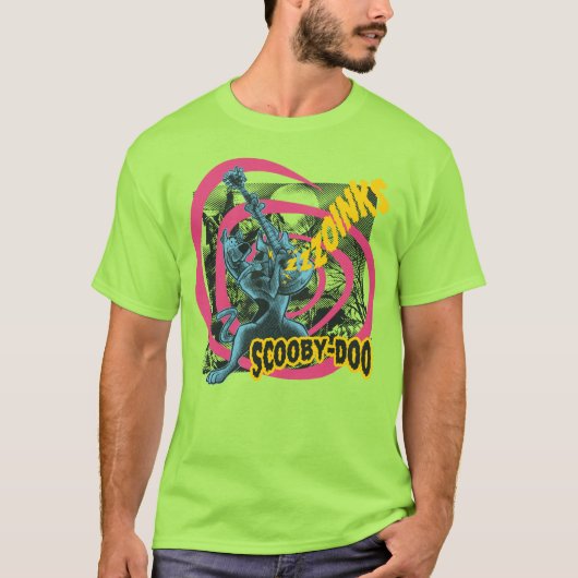 Scooby-Doo Zoinks Punk Guitar Graphic T-Shirt (Vorderseite)