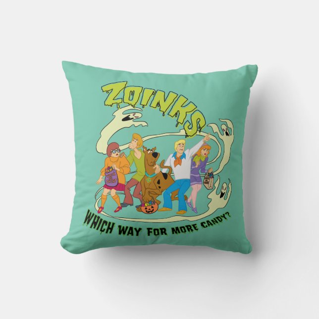 Scooby-Doo | Zoinks Welcher Weg für mehr Süßigkeit Kissen (Vorderseite)