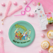 Scooby-Doo | Zoinks Welcher Weg für mehr Süßigkeit Pappteller (Party)