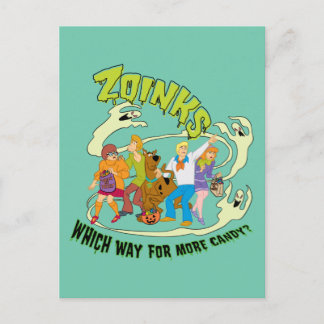 Scooby-Doo | Zoinks Welcher Weg für mehr Süßigkeit Postkarte