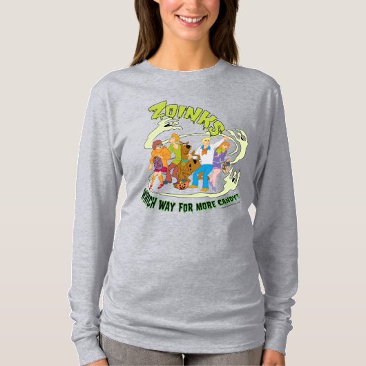 Scooby-Doo Zoinks Which Way for More Candy? T-Shirt (Vorderseite)