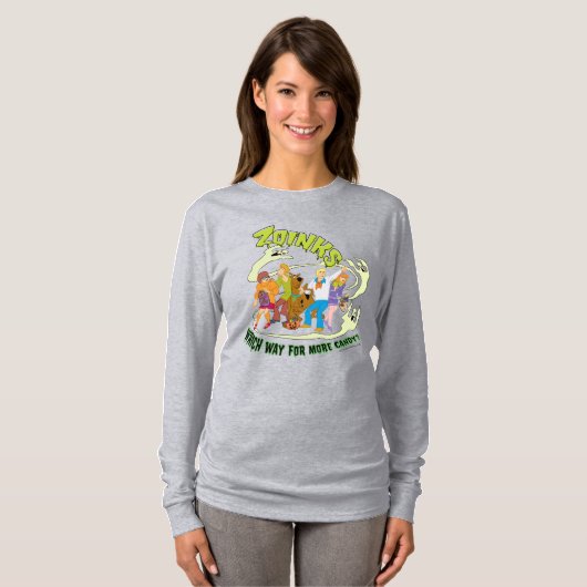 Scooby-Doo Zoinks Which Way for More Candy? T-Shirt (Vorne ganz)