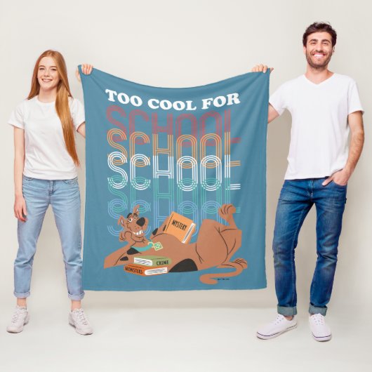 Scooby-Doo zu Cool für die Schule Fleecedecke (Beispiel)