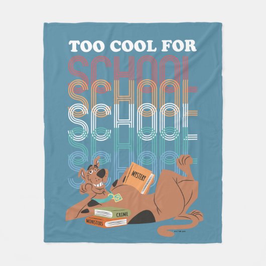 Scooby-Doo zu Cool für die Schule Fleecedecke (Vorderseite)
