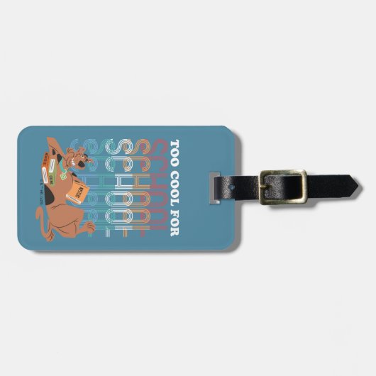 Scooby-Doo zu Cool für die Schule Gepäckanhänger (Vorderseite horizontal)