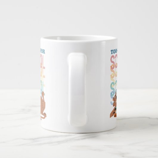 Scooby-Doo zu Cool für die Schule Jumbo-Tasse (Rückseite)