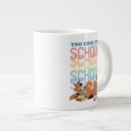 Scooby-Doo zu Cool für die Schule Jumbo-Tasse (Vorderseite Rechts)