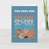 Scooby-Doo zu Cool für die Schule Karte (Vorderseite)