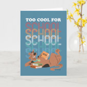 Scooby-Doo zu Cool für die Schule Karte (Gelbe Blume)