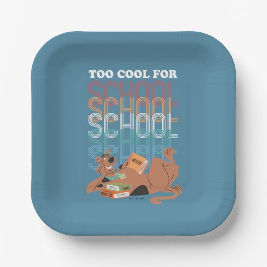 Scooby-Doo zu Cool für die Schule Pappteller (Vorderseite)