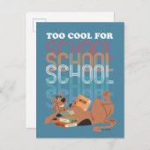Scooby-Doo zu Cool für die Schule Postkarte (Vorne/Hinten)