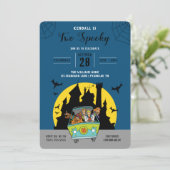 Scooby-Doo | Zwei grimmige Halloween Einladung (Stehend Vorderseite)