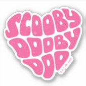 Scooby Dooby Doo Heart Aufkleber (Vorderseite)