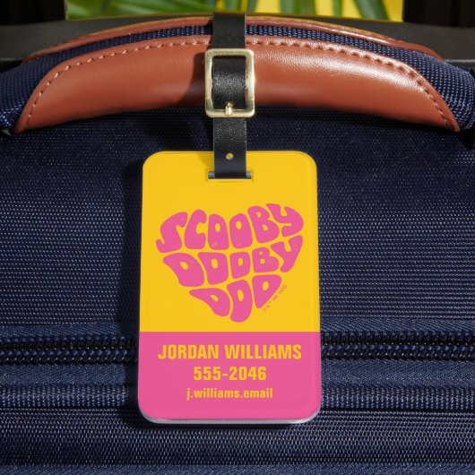 Scooby Dooby Doo Heart Gepäckanhänger (Vorderseite Insitu 2)