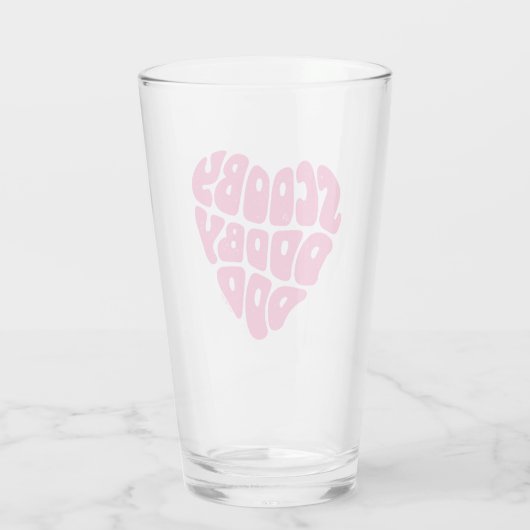 Scooby Dooby Doo Heart Glas (Rückseite)