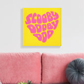 Scooby Dooby Doo Heart Leinwanddruck (Insitu (Wohnzimmer))