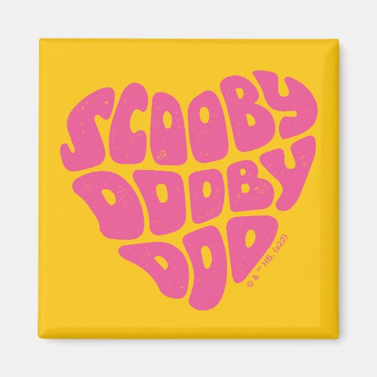 Scooby Dooby Doo Heart Magnet (Vorne)