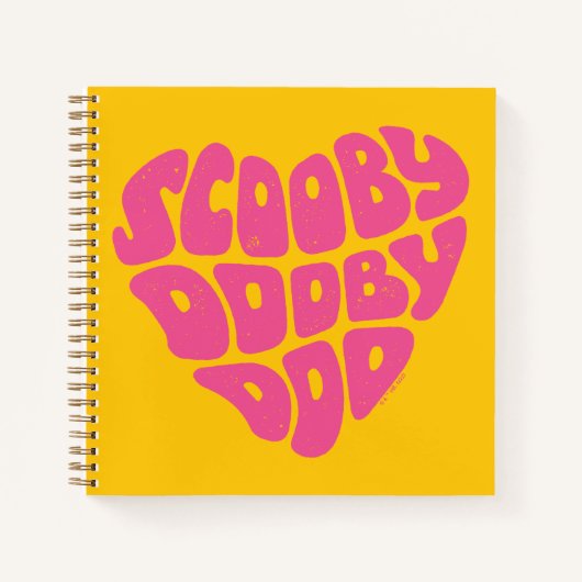 Scooby Dooby Doo Heart Notizblock (Vorderseite)