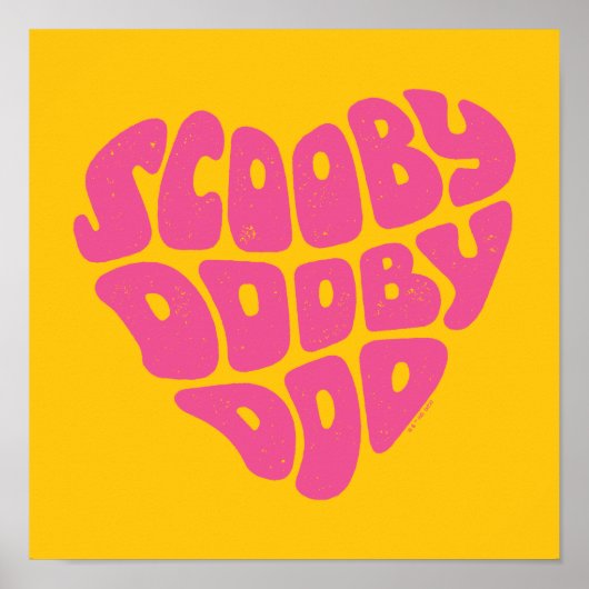 Scooby Dooby Doo Heart Poster (Vorne)
