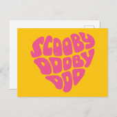 Scooby Dooby Doo Heart Postkarte (Vorne/Hinten)