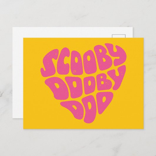 Scooby Dooby Doo Heart Postkarte (Vorne/Hinten)