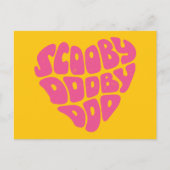 Scooby Dooby Doo Heart Postkarte (Vorderseite)